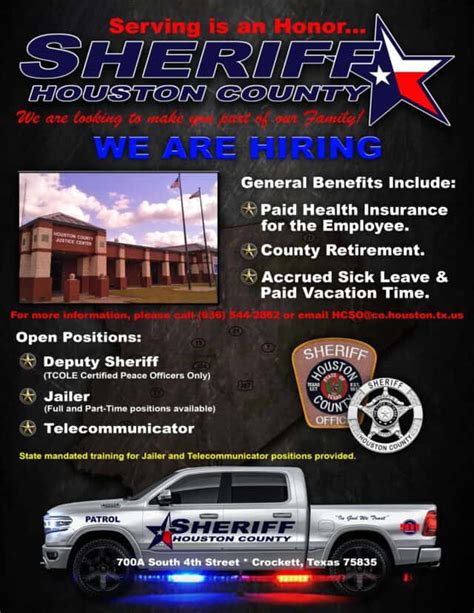 Houston County Sheriff Office is Hiring - The Messenger News