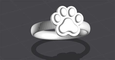 Cat paw ring by Nemanja Trubajic | Download free STL model | Printables.com