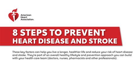 8 Steps to Prevent Heart Disease and Stroke Infographic | American Heart Association