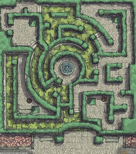 Nobleman's Labyrinth (Public) | Dungeon Mapster | Dungeon maps, Fantasy map, Fantasy city map