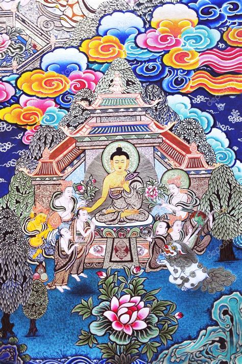 Buddhism painting artwork of tibet — Stock Photo © zenjung #3293927