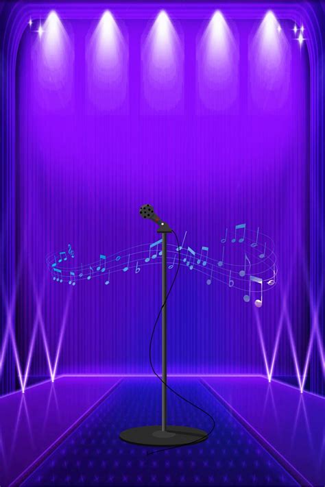 Atmospheric Concert Stage Poster Background Material Wallpaper Image ...