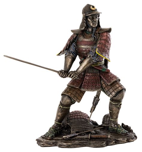 Samurai Warrior In Battle Japanese Statue Figurine ...