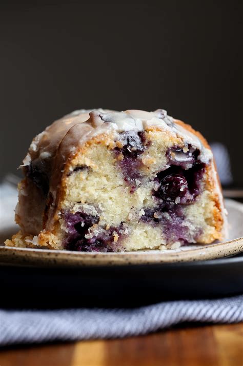 Sour Cream Blueberry Bundt Cake | Cookies and Cups