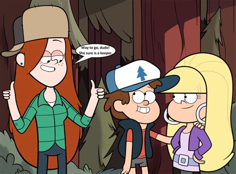 Wendy Supports Dipper by greatlucario | Gravity falls art, Gravity ...