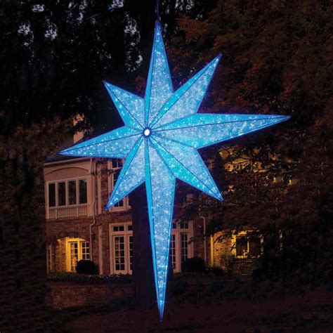 LED Star of Bethlehem - Blue - 72-Inch