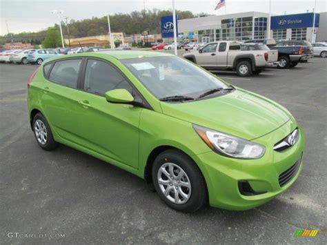 2012 Electrolyte Green Hyundai Accent GS 5 Door #64404328 | GTCarLot ...