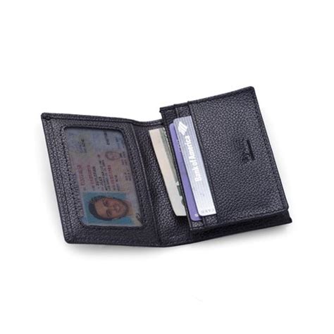 Bey Berk Bi-Fold Black Leather Wallet with ID Window, Available Now!