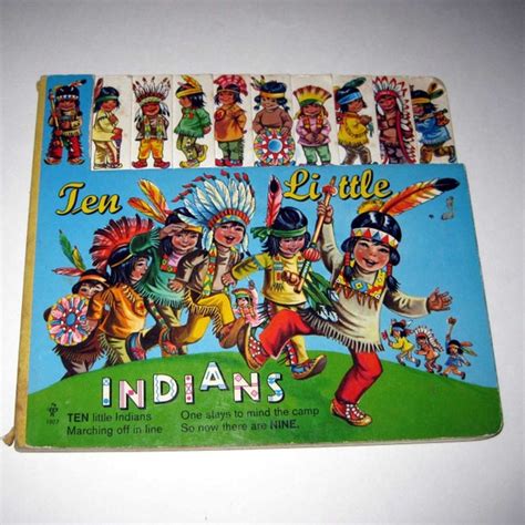 Vintage Childrens Book Entitled Ten Little Indians