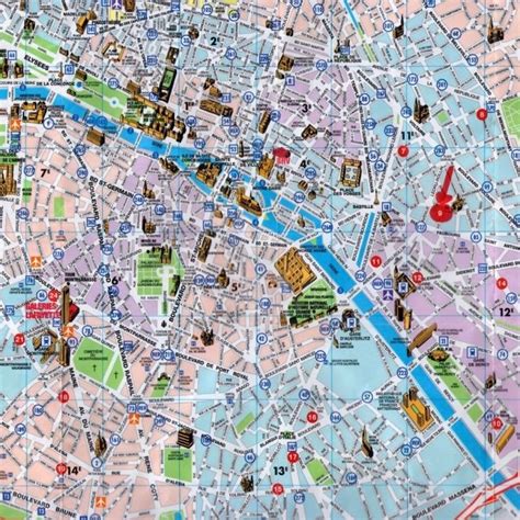 Tourist Map Of Paris Printable