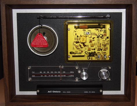 Vintage Novelty Transistor Radio - AC-Delco Wood Framed Wa… | Flickr