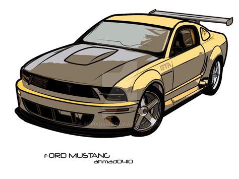 Ford Mustang Vector Art 2 by ahmad0410 on DeviantArt