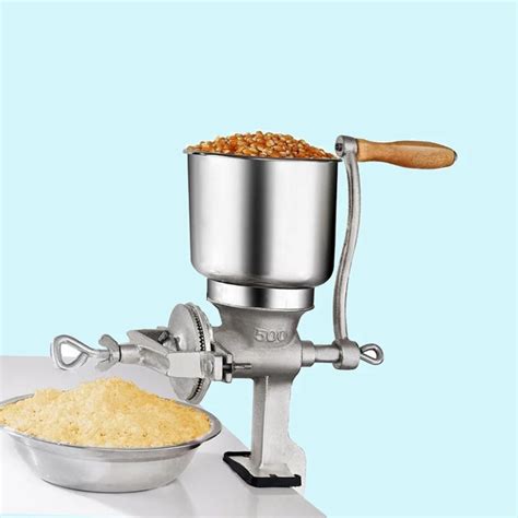 1piece Manual hand home large walnut peanut flour mill tinned iron mill grain grinder herbs-in ...