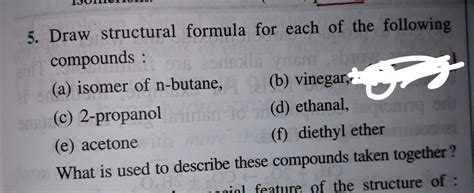 SOLVED: draw structural formula for each of the following compounds