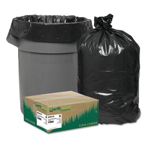 EARTHSENSE 100-Pack 45-Gallon Black Plastic Can Trash Bag in the Trash Bags department at Lowes.com