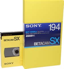 Betacam SX Tape - Beta SX - Betacam SX