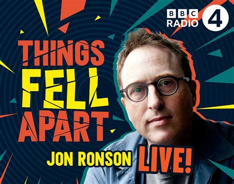 Jon Ronson: Things Fell Apart - Tobacco Factory Theatres