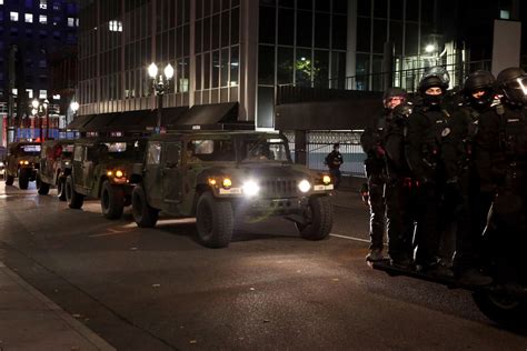 Oregon National Guard takes to the streets in Portland protests for first time in 50 years ...