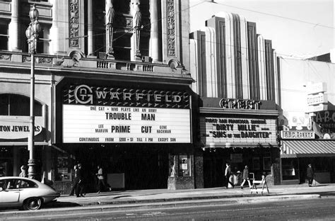 San Francisco Theatres: The Warfield Theatre: history + exterior views