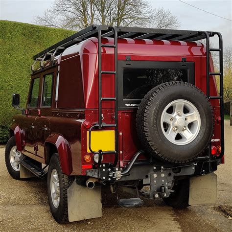 Land Rover Defender 110 Double Cab Full Length Roof Rack with Twin Lad – Trek Overland Ltd