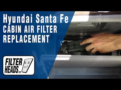 How to Replace Cabin Air Filter 2012 Hyundai Santa Fe - YouTube