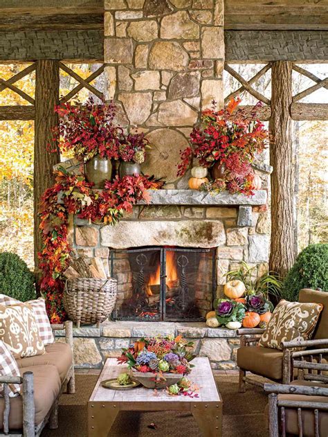 25 Fall Mantel Decorating Ideas | Southern Living