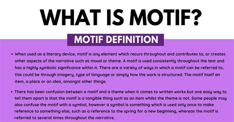 Motif: Definition and Examples of Motif in Speech & Literature • 7ESL