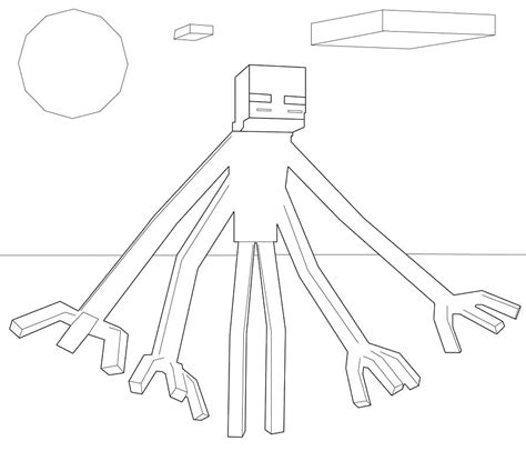 Minecraft Mutant Enderman coloring page | Minecraft coloring pages, Monster coloring pages, Free ...