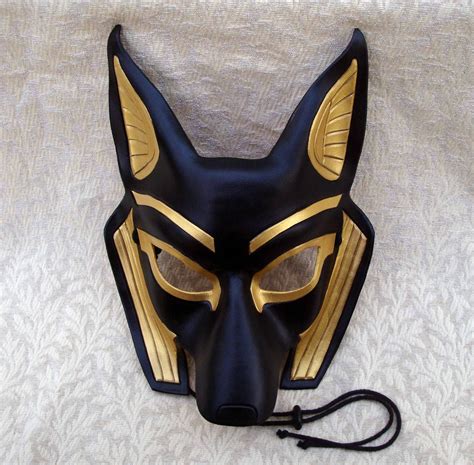 Egyptian Jackal Mask Anubis ...handmade leather mask