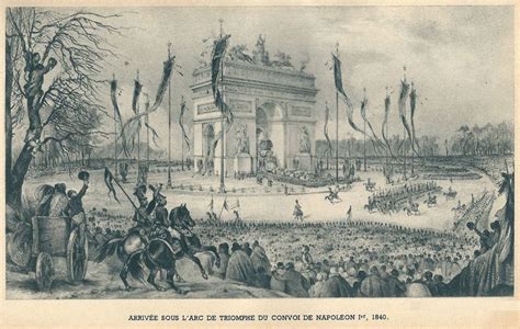 Napoleon’s funeral carriage passing under the Arc de Triomphe, by Jean Valmy-Baysse | Napoleon ...