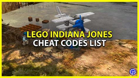 All Character & Item Cheat Codes For LEGO Indiana Jones