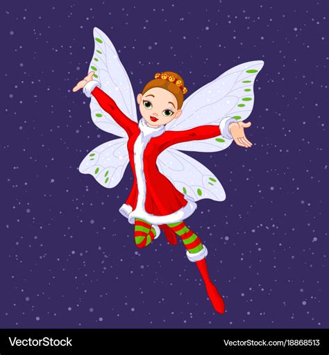 Christmas fairy Royalty Free Vector Image - VectorStock