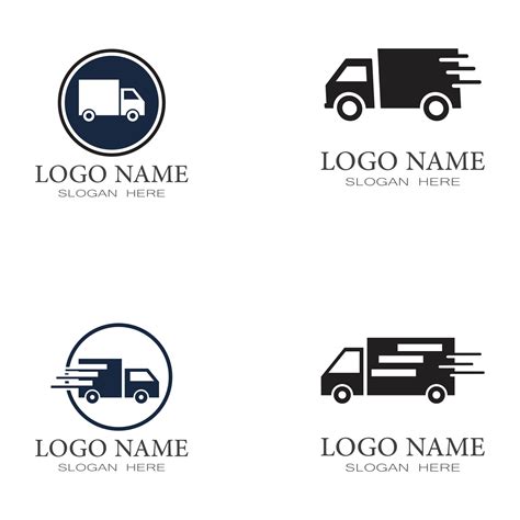 Delivery Truck Icon Vector Design Logo Template 2811620 Vector Art at ...