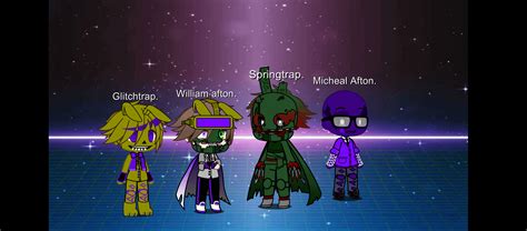 Glitchtrap, william afton, springtrap, and micheal af ton designs I ...