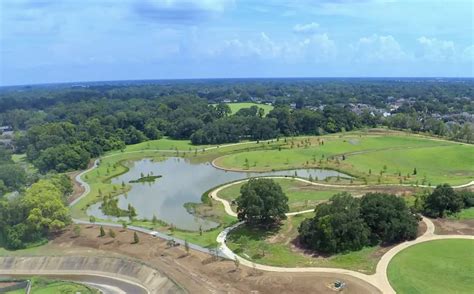 Overhead Drone Shots Of Moncus Park Show Exciting Progress