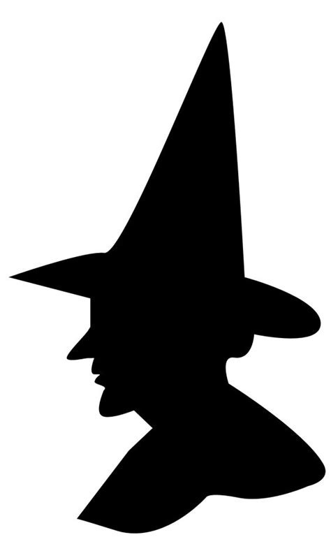 Free Witch Silhouette Tags Clipart - Clip Art Library