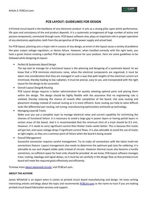 Pcb layout guidelines for design by PCBCART - Issuu