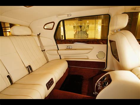 SPORTS CARS: Bentley limousine interior