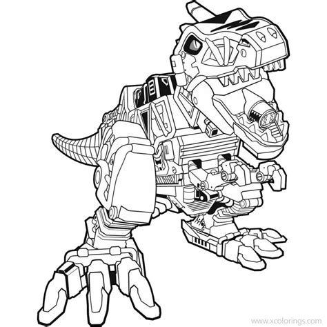 Power Ranger Dino Charge Coloring Pages Xcolorings Common - IMAGESEE