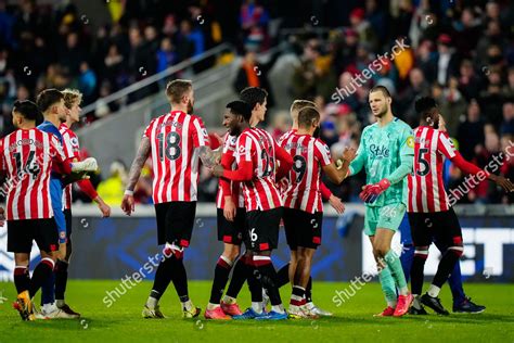 Brentford Squad Celebrate Fulltime Editorial Stock Photo - Stock Image | Shutterstock