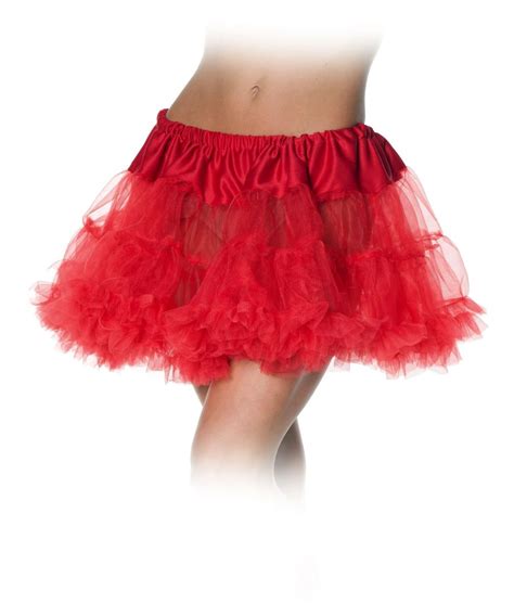 Adult Red Petticoat Tutu Skirt - Women Costume