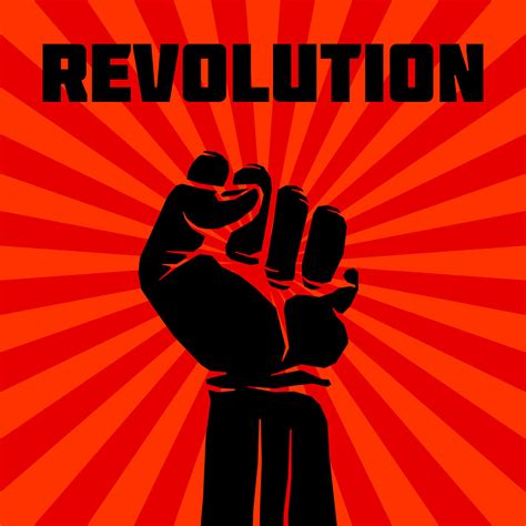 Protest, rebel vector revolution art poster By Microvector | TheHungryJPEG