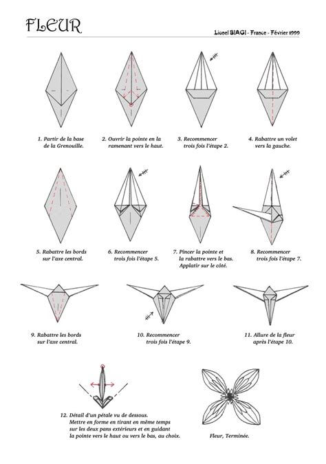 Origami Instruction: another Origami Flowers | web wanderers