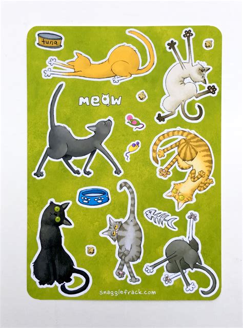 Meow Stickers - Etsy