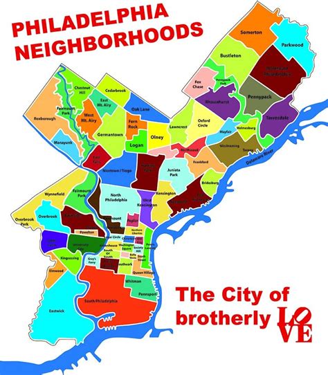 Best Neighborhoods In Philadelphia Map