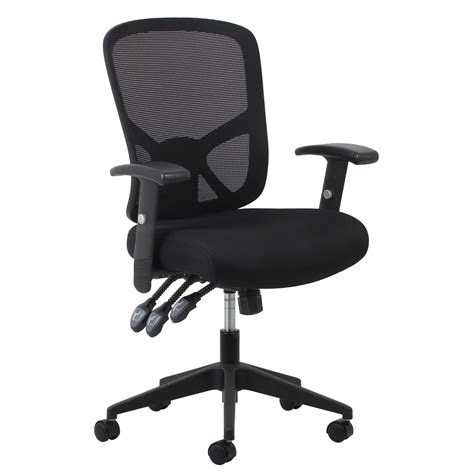 OFM Essentials Collection 3-Paddle Ergonomic Mesh High-Back Task Chair with Arms and Lumbar ...