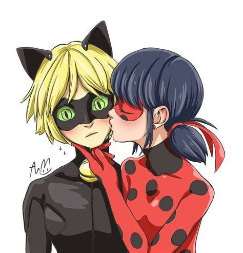 Miraculous Ladybug Kiss, Miraculous Ladybug Fanfiction, Adrian And Marinette, Adrien Y Marinette ...