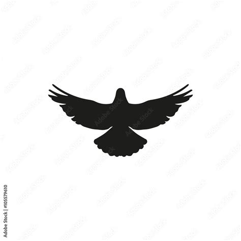 Flying Mockingbird Silhouette