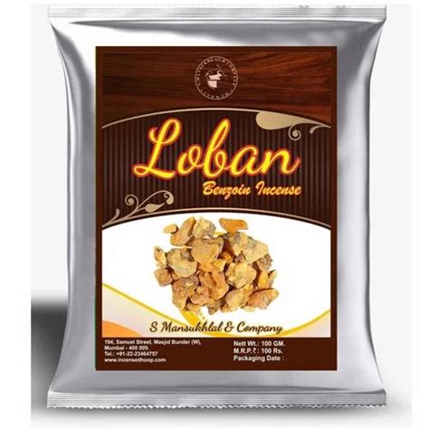 Loban Benzoin Incense 100 Gram Pack Resin for Home Fragrance Use ...