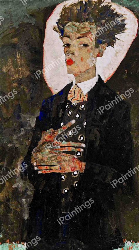 Egon Schiele Self-Portrait, 1911 Painting by Egon Schiele Reproduction | iPaintings.com